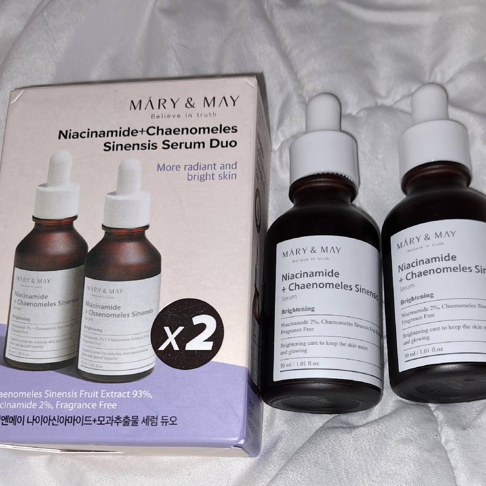 Mary & May Niacinamide + Chaenomeles Sinensis Serum Duo - Set Of 2